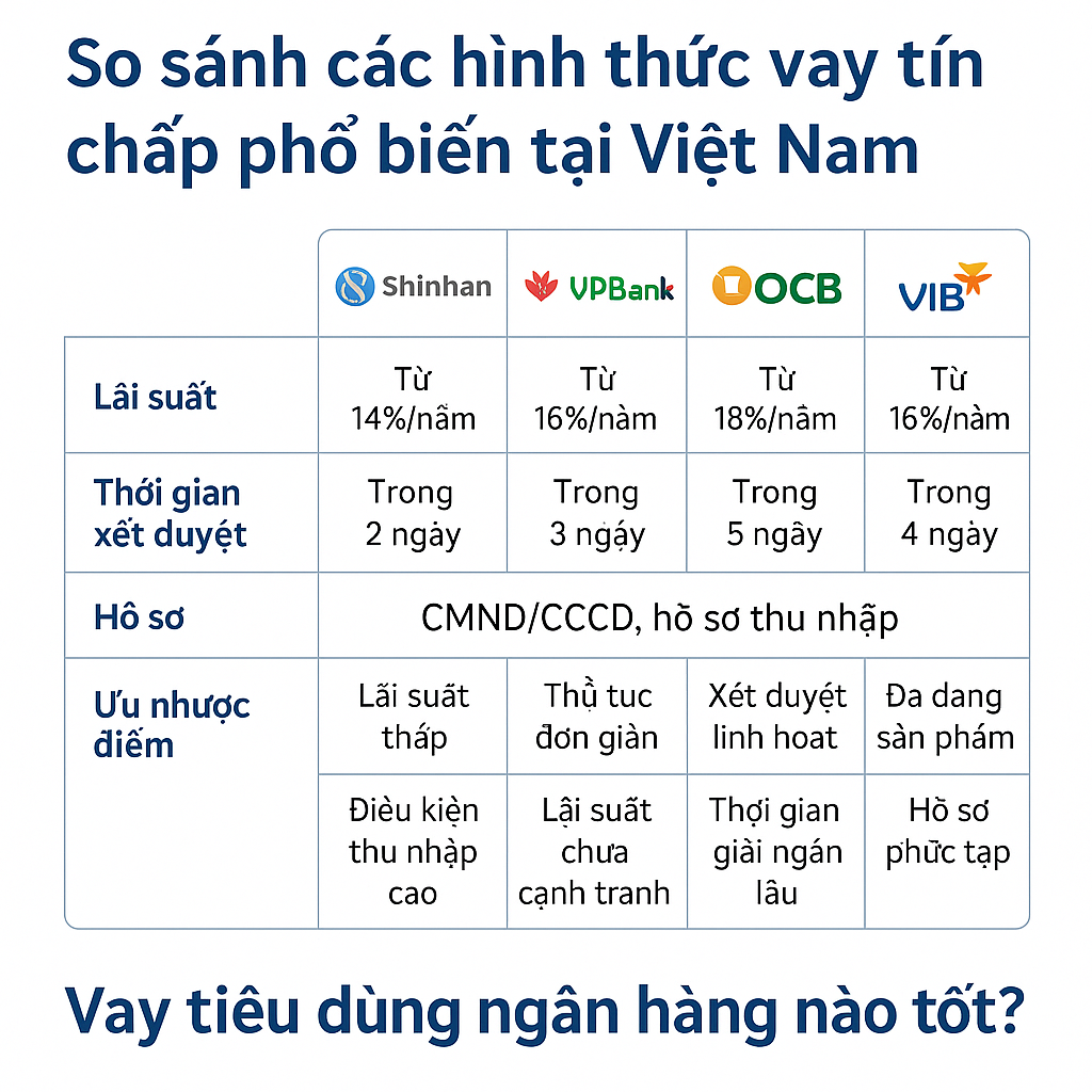 so sánh vay tín chấp