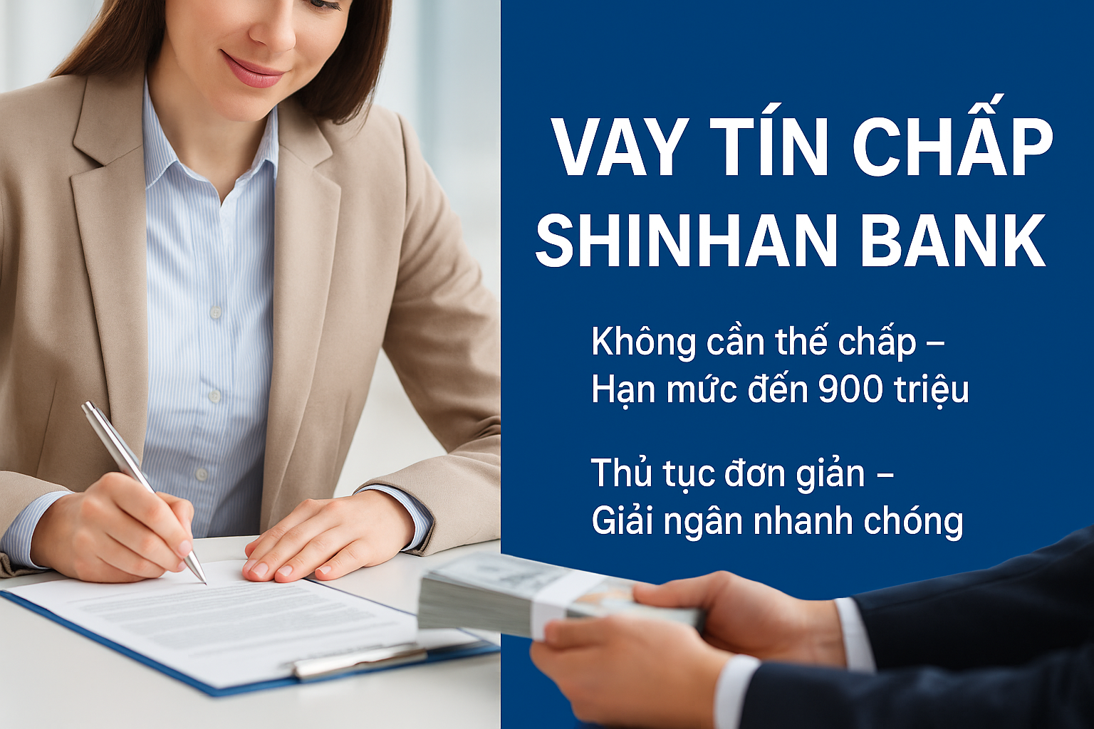 vay tín chấp shinhan bank